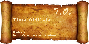 Tisza Olívia névjegykártya